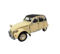 OPO 10 - Vettura 1/24 Compatibile con Citroen 2CV Colore Crema - Welly 24009A-W Beige