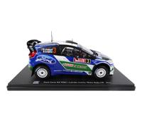 OPO 10 - Vettura in Miniatura riprodotta in Scala 1/24 Compatibile per Ford Fiesta RS WRC - LATVALA Wales Rally GB 2012 - RVQ20