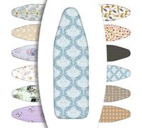 OPOLDBDMAC 120x40cm 110x35cm Ricambio Copertura ASSE da Stiro Copri ASSE Ferro da Stiro Regolabile Telo Copri ASSE da Stiro con Coulisse, Telo Stiro Cotone(Blue,90x30cm/35x12in)