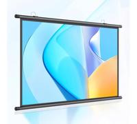 OPOLDBDMAC 40 50 60 Pollici Schermo per Proiettore Portatile Schermo Proiettore 4K HD Anti Pieghe Telo Proiettore Manuale Avvolgibile per Interni Esterni(Black,60inch4:3)