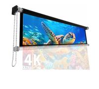 OPOLDBDMAC Avvolgibile Schermo Proiettore Manuale Pull-Up Schermo per Proiettore Teatro Domestico Telo Proiettore 30 40 50 Pollici Schermo Proiezione Facile da Arrotolare(White Rod,60inch4:3)