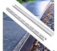OPOLDBDMAC Canale Di Drenaggio Sottile, Kit Canale Di Scarico Stretto Scarico Doccia Bagno Sistemi Di Scarico Carrabile In Acciaio Inox Con Griglia Rimovibile(100x10x5cm/39.4x3.9x2in)