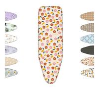 OPOLDBDMAC Copertura ASSE da Stiro Ricambio Copriasse da Stiro 90x30/100x34/110x34/120x40 Copri ASSE Ferro da Stiro Standard Copriasse Telo per Tavola da Stiro(Floral,110x35cm/43x13in)