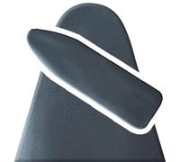 OPOLDBDMAC Copri ASSE Ferro da Stiro 75x30cm 90x30cm 120x40cm Tavola da Stiro Accessorio, Regolabile Elastici Telo ASSE da Stiro Cotone Copri Nero Grigio Light Blue(Black Ash,135x56cm/53x22in)