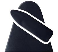 OPOLDBDMAC Copri ASSE Ferro da Stiro 75x30cm 90x30cm 120x40cm Tavola da Stiro Accessorio, Regolabile Elastici Telo ASSE da Stiro Cotone Copri Nero Grigio Light Blue(Black,104x45cm/40x18in)