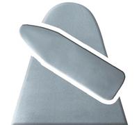 OPOLDBDMAC Copri ASSE Ferro da Stiro 75x30cm 90x30cm 120x40cm Tavola da Stiro Accessorio, Regolabile Elastici Telo ASSE da Stiro Cotone Copri Nero Grigio Light Blue(Silver,147x48cm/58x18in)