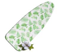 OPOLDBDMAC Copriasse da Stiro con Elastico per Assi da Stiro 120x40 125x45 135x35cm，Cotone Foderina da Stiro Universale Copri ASSE da Stiro Grande Ricambio Copri (Small Leaves,147x48cm/58x18in)