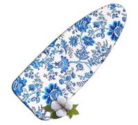 OPOLDBDMAC Copriasse da Stiro con Elastico per Assi da Stiro 120x40 125x45 135x35cm，Cotone Foderina da Stiro Universale Copri ASSE da Stiro Grande Ricambio Copri (Celadon Blue,135x56cm/53x22in)