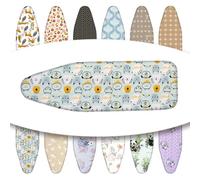 OPOLDBDMAC Copriasse da Stiro Copri ASSE da Stiro 90-120cm×30-40cm Copertura ASSE da Stiro in Cotone Copertura Termica con Fermacorda，Telo Copri ASSE da Stiro Lavabile(Cartoon Cat,90x30cm/35x12in)