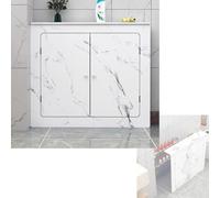 OPOLDBDMAC Copritermosifone Pannello In Legno-plastica In PVC Ispessito, Ripiano Dell'armadio Riscaldante, Copertura Termosifone Organizer Per Ripiani, Armadio Decorativo(4-side-B,60x70cm/23.6x27.5in)