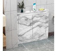 OPOLDBDMAC Copritermosifone Pannello In Legno-plastica In PVC Ispessito, Ripiano Dell'armadio Riscaldante, Copertura Termosifone Organizer Per Ripiani, Armadio Decorativo(4-side-E,70x80cm/27.5x31.5in)
