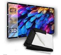 OPOLDBDMAC Grande Schermo per Proiettore, Tenda per Proiettore Portatile Schermo Cinematografico Pieghevole 100 180 200 250 300 Pollici Schermo per Proiettore da Esterno(60inch4:3)