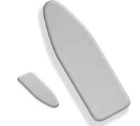 OPOLDBDMAC Grigio Copriasse da Stiro Coulisse Copri ASSE da Stiro 90x30 100x33 110x35 120x40 Copertura ASSE da Stiro Ricambio con Imbottitura Dimensioni Standard (Silver,120x40cm(48x15in))