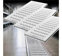 OPOLDBDMAC Griglia Di Scarico 3pack Coperchi Di Scarico Per Trincea Carrabile In Acciaio Inossidabile, 60cm Griglia Per Canale Di Drenaggio Copertura Fognaria Antiscivolo(58x25x2.5cm/22.9x9.9x1in)