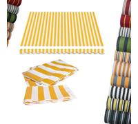 OPOLDBDMAC Telo Per Tende Da Sole Sostituzione Del Tessuto Per Tende Da Sole Per Esterni Tessuto Resistente Ai Raggi UV E All'acqua, Tela Per Riparo Parasole Con Mantovana(Stripe-A,13x6.5ft(4x2m))