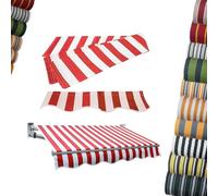 OPOLDBDMAC Telo Per Tende Da Sole Sostituzione Del Tessuto Per Tende Da Sole Per Esterni Tessuto Resistente Ai Raggi UV E All'acqua, Tela Per Riparo Parasole Con Mantovana(Stripe-E,6.5x4.9ft (2x1.5m))