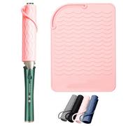 Opopark - Tappetino in silicone resistente al calore, per piastra capelli, arricciacapelli, ferro da stiro, ferro arricciacapelli, multifunzione, antiscivolo