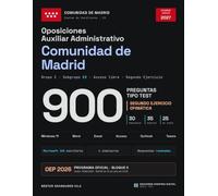 Oposiciones Auxiliar Administrativo Comunidad de Madrid: 900 preguntas tipo test: Ofimática · Windows 11 y Microsoft 365 · OEP 2026