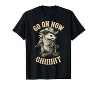 Opossum Cowboy Vintage Paese Occidentale Possum Vai avanti Ora Git Maglietta