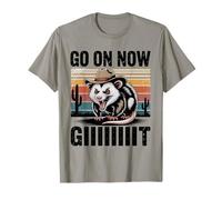 Opossum Cowboy Vintage Paese Occidentale Possum Vai avanti Ora Git Maglietta