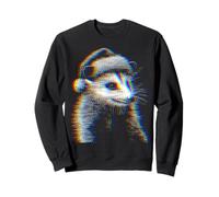 Opossum di Natale per Festival Musicali Ravers EDM Natalizio Felpa