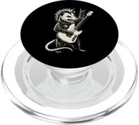 Opossum divertente suonare chitarra rock and roll musica rock PopSockets PopGrip per MagSafe