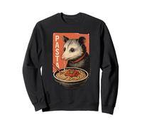 Opossum Eating Pasta Noodles Kawaii Anime Carino Retro Possum Felpa