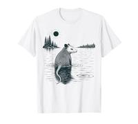 Opossum Lake Mountain Nature Graphic Maglietta