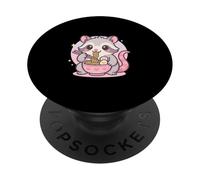 Opossum Mangiare Ramen Kawaii Cibo Giapponese Uomini Donne Bambini PopSockets PopGrip Adesivo