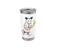Opossum Matematica Insegnante Scuola Bicchiere termico in acciaio inox doppia parete