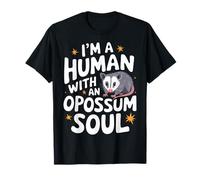 Opossum Sono un umano con un opossum anima opossum Maglietta