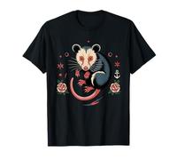 Opossum Tattoo Art Possum Lover Traditional Ink Maglietta