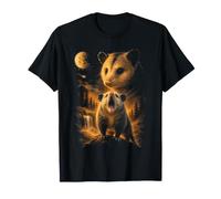 Opossum Ululando alla Luna Natura All'aperto Meme Opossum Maglietta