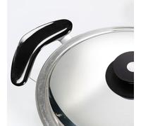 OPPAHA Manici Pentola Compatibili AMC al 100% Filettatura in Ottone e Bachelite Anti Scottatura. Set 2 Maniglie Serie 27