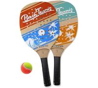 oppia Racchette da Spiaggia Beach Tennis con Pallina Morbida Set Racchettoni Leggeri e Resistenti per Gioco all’Aperto, Mare, Spiaggia e Giardino, Ideale per Bambini e Adulti