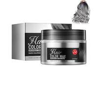 Oppingster 120 g Tinta per capelli grigia, crema modellante, per feste, palcoscenico, cosplay e Halloween, per uomini e donne, tinta temporanea grigio argento Shampoo