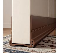 Oppingster 93cm Marrone Paraspifferi per Porte, per porte spesse 3,5 - 5,5cm, con uno Spazio Inferiore di 0,3 - 3cm, Guarnizione per Porta in Silicone