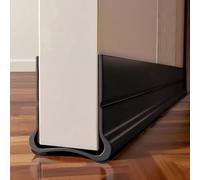 Oppingster 93cm Nero Paraspifferi per Porte, Paraspifferi Porta Blindata, Sottoporta Anti Insetti/Polvere/Aria Fredda, per Porte da 3,5 a 5,5 cm di Spessore e Spazio Inferiore da 0,3 a 2,6 cm