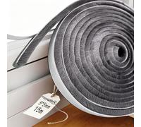 Oppingster 9mm(W) x 5mm(D) x 15M(L) Guarnizione a Spazzola Autoadesiva, Guarnizione per Intemperie per Finestre, Paraspifferi Spazzola Per Porte, (9 * 5 * 15)