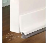 Oppingster Bianco Paraspifferi Sottoporta per Porte, Paraspifferi Porta Blindata, Guarnizione a Spazzola per Porte, Barriera Sottoporta Anti Infestanti