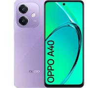 OPPO A40 Smartphone, Fotocamera AI 50MP, Selfie 5MP, Display 6.67” 90HZ LCD HD+, 5100mAh, RAM 4 Esp 8GB (+4GB Virtuali) +ROM 128GB, IP54, [Versione Italia], Starry Purple