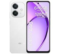 Oppo A40 6GB 128GB 6.67" LCD 4G Dual SIM NFC Batteria 5100mAh SuperVOOC IP54 Android 14 Bianco