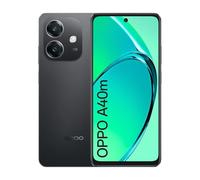 OPPO A40M Smartphone, Fotocamera AI 50MP, Selfie 5MP, Display 6.67” 90HZ LCD HD+, 5100mAh, RAM 16 GB (8+8) + ROM 256GB, IP54, [Versione Italia], Sparkle Black