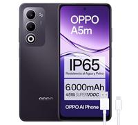 OPPO A5m Smartphone Libero con IA, 8GB RAM + 256GB, Schermo 6.67" 90Hz, Fotocamera 32MP, Batteria 6000, Ricarica Rapida 45W, Versione Spagnola - Viola
