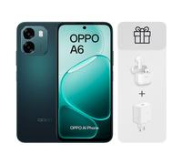 OPPO A6 4G 6GB 256GB 6.75" Nero + Caricabatterie 45W + Cuffie Buds 3