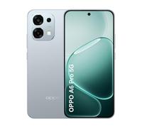 OPPO A6 Pro 5G Smartphone, Batteria 6500mAh, Ricarica Flash SUPERVOOC 80W, Display AMOLED 6,57" 120Hz, 8+256GB, Dimensity 6300, SuperCool VC, Fotocamera AI 50MP+2MP, IP69, Dual SIM, Lunare