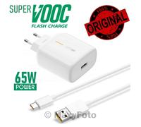 OPPO CARICABATTERIE RICAMBIO ORIGINAL VCA7GACH 65W SUPERVOOC USB-C WHITE 790DD7A