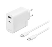 OPPO Caricabatterie Supervooc 80W doppio USB, ricarica rapida, caricabatterie originale OPPO, cavo incluso - Bianco