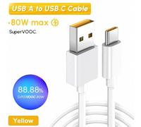 OPPO CAVO DATI RICARICA ORIGINAL TYPE-C SUPERVOOC USB-C 80W RAPIDO WHITE A 78