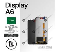 OPPO DISPLAY A6/A6K/A6x 4G 5G 2025 REALME C85 5G ORIGINALE SERVICE NO FRAME NERO